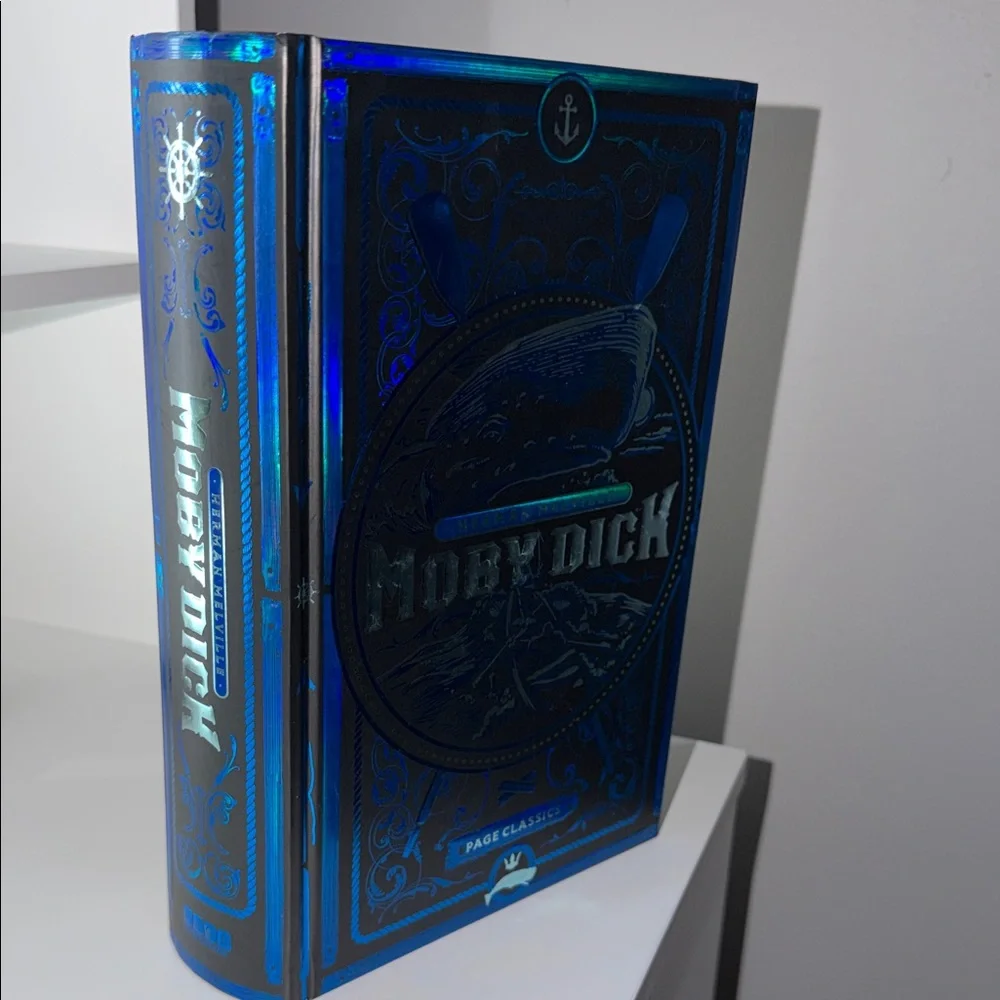 Moby-Dick Classic with Metallic Blue Hardcover